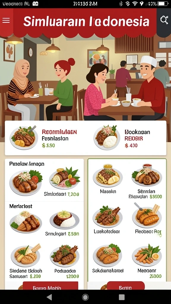 Tampilan antarmuka yang intuitif dan menarik.