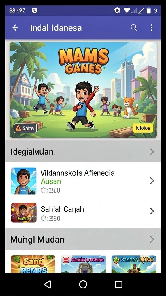 Tampilan antarmuka yang sederhana dan menarik.