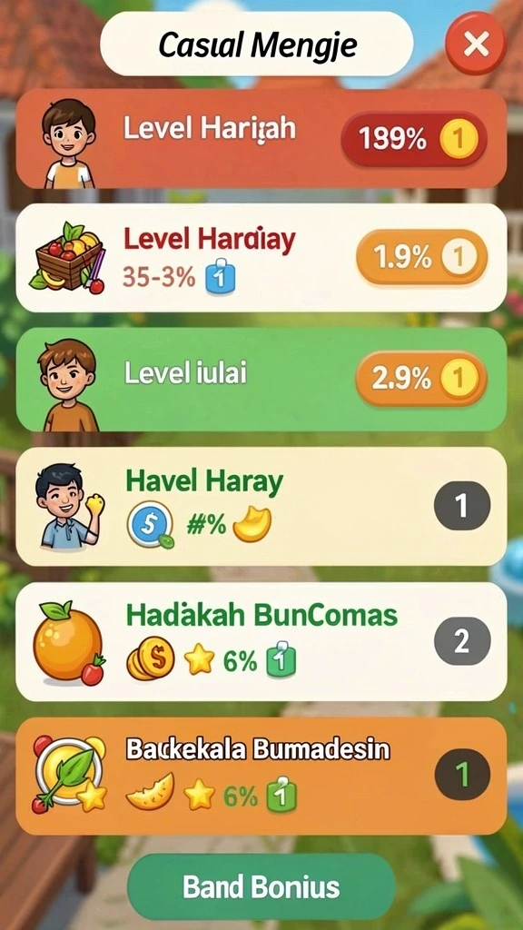 Level baru dengan tantangan menarik yang menanti.