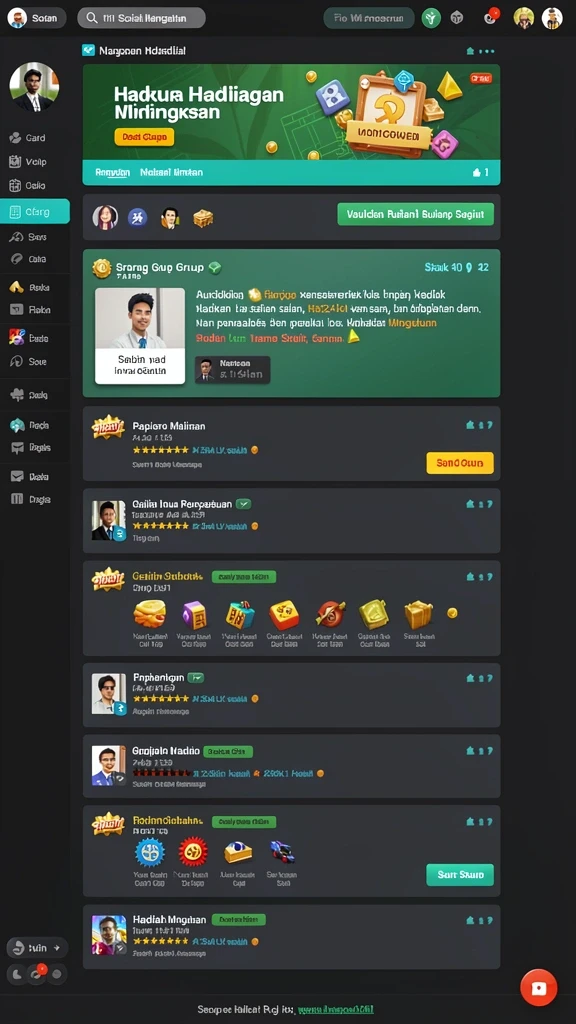 Antarmuka pengguna yang intuitif dan menarik.