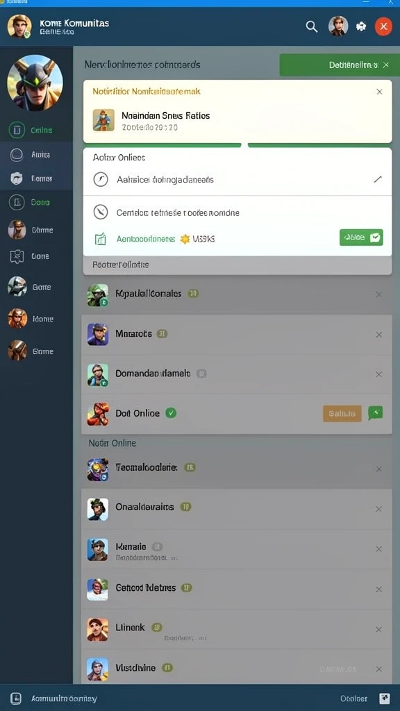 Leaderboard yang menunjukkan peringkat pemain secara real-time.