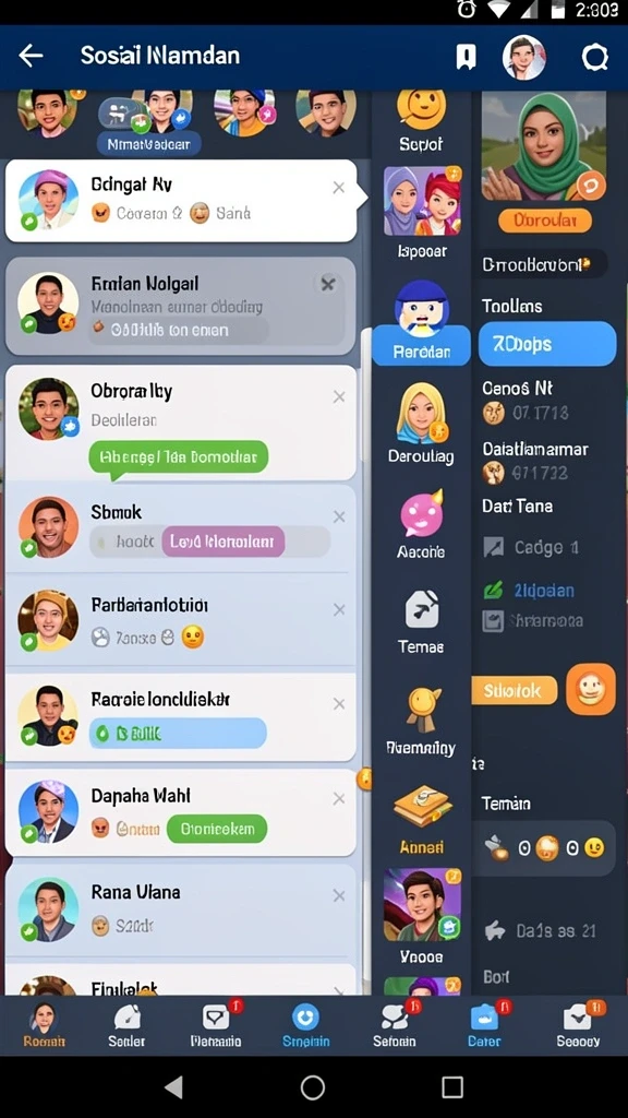 Screenshot menunjukkan antarmuka permainan yang menarik.