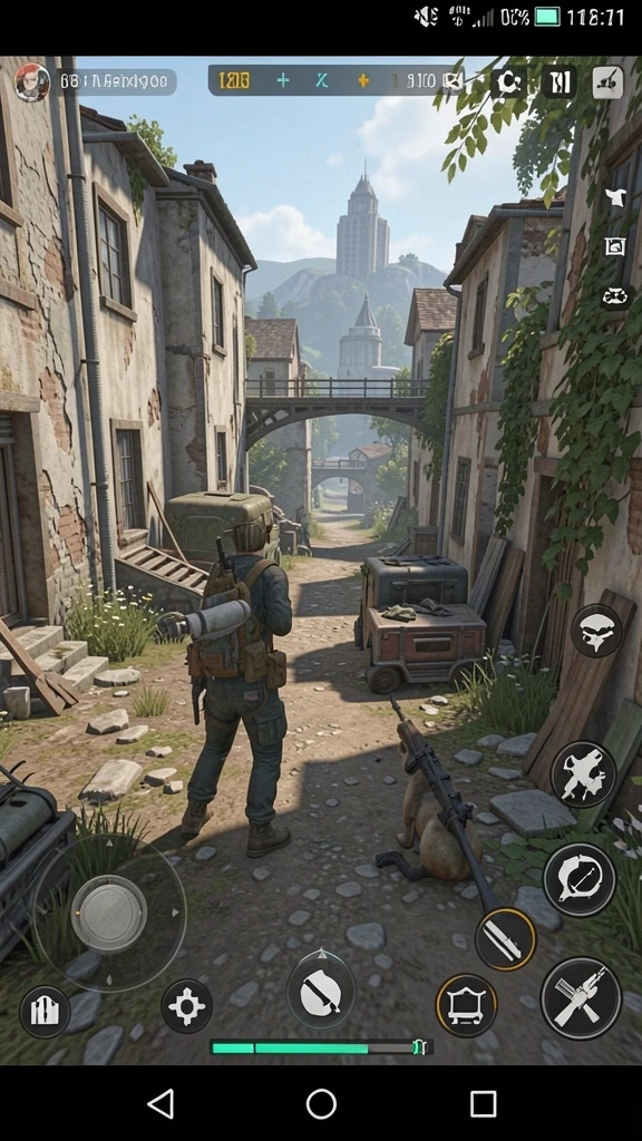 Gambar kedua menunjukkan mode multiplayer dengan teman-teman.