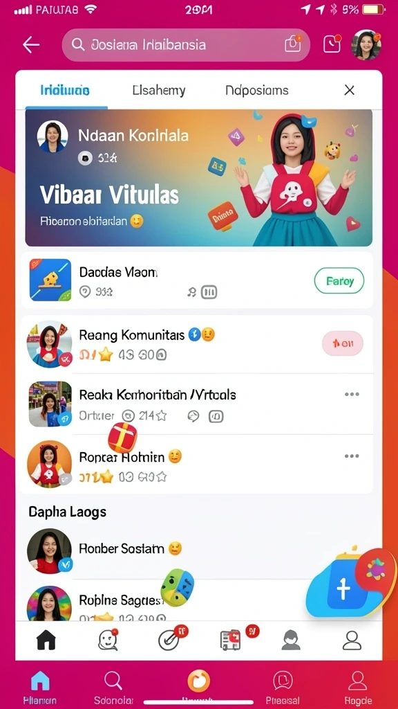 Tampilan antarmuka modern dan menarik.