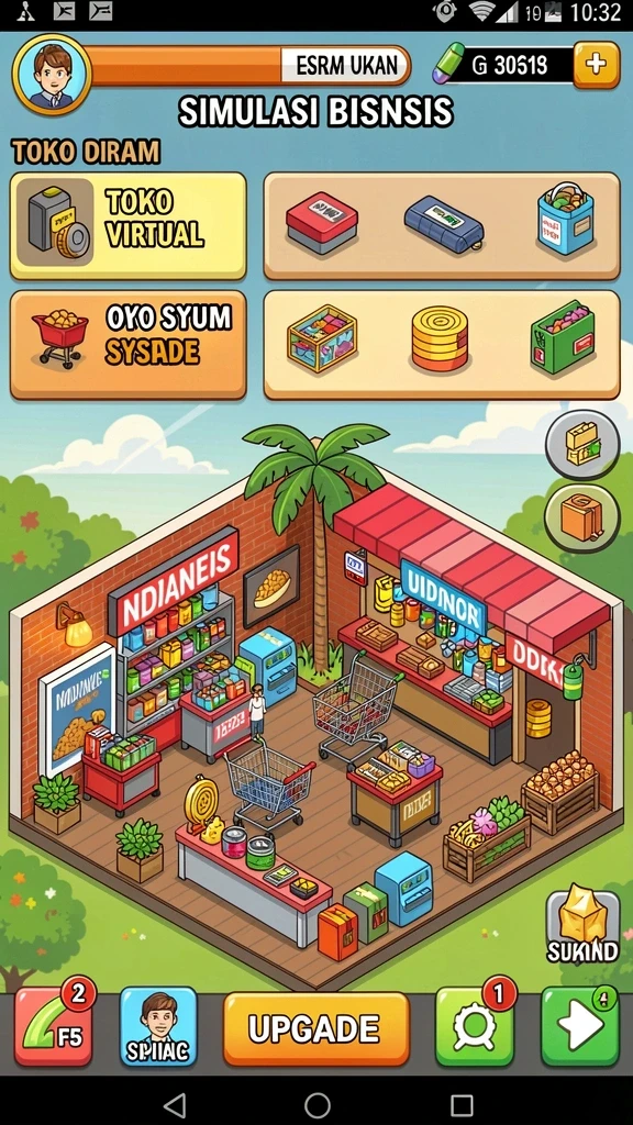 Screen ini menggambarkan mode permainan kompetitif.