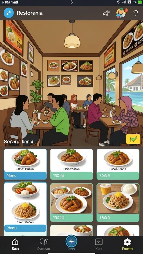 Tampilan antarmuka yang intuitif dan menarik.
