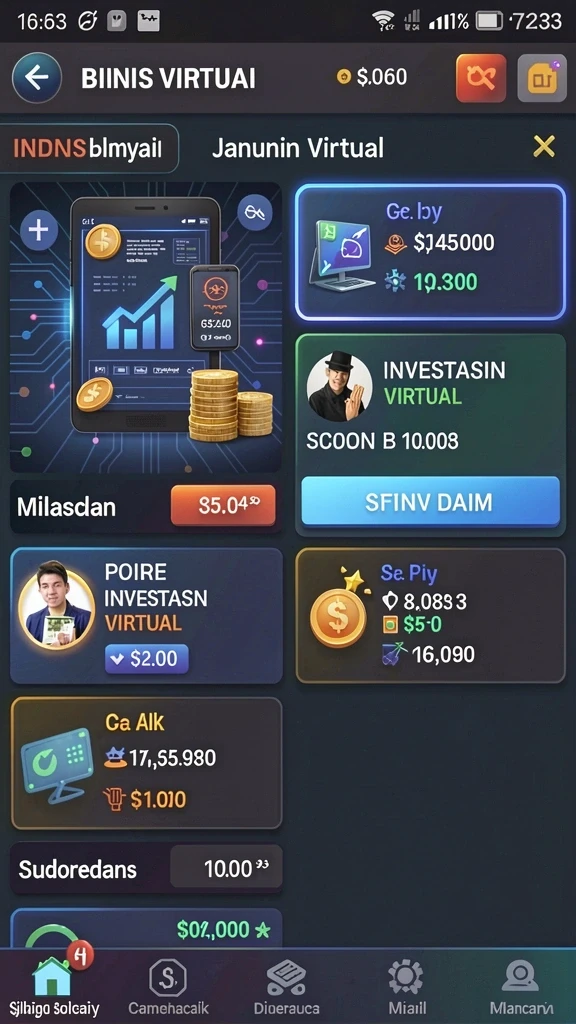Tampilan utama aplikasi DINGDONGTOGEL yang menarik.