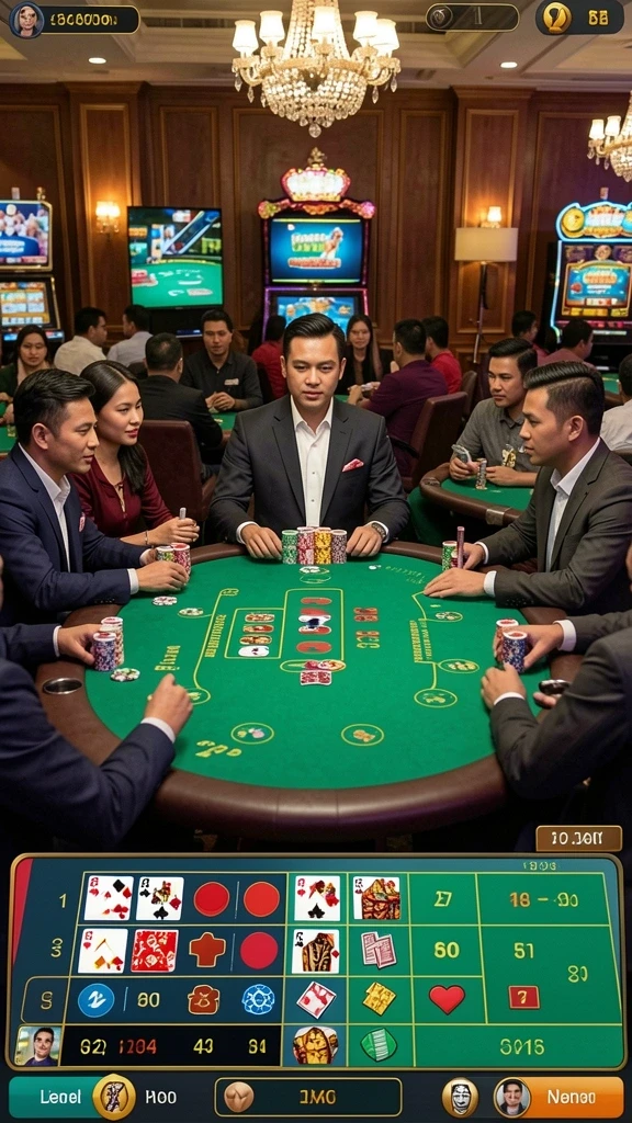 Tampilan salah satu level tantangan dalam DUNIA77.