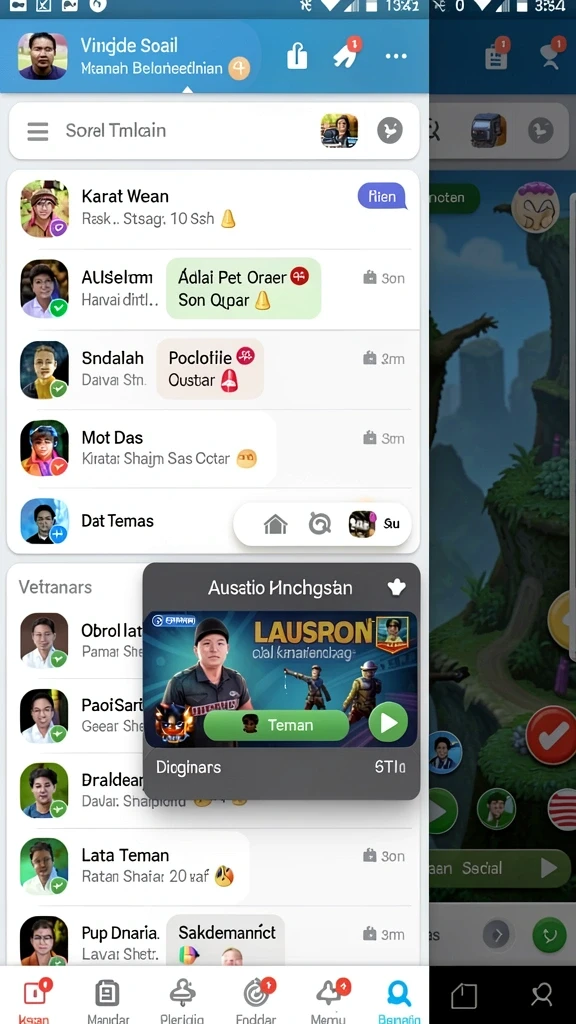 Tampilan antarmuka utama yang atraktif dan mudah digunakan.
