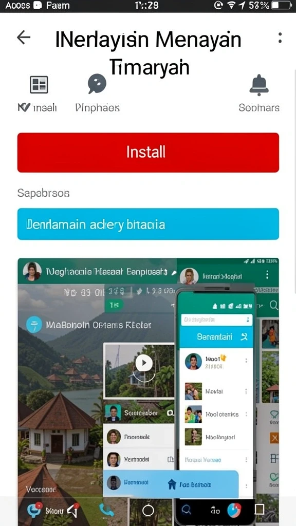 Tampilan antarmuka pengguna yang menarik dan informatif.