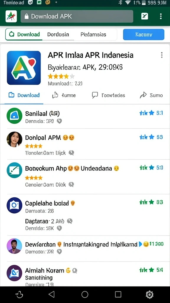 Antarmuka aplikasi LK21 yang intuitif.