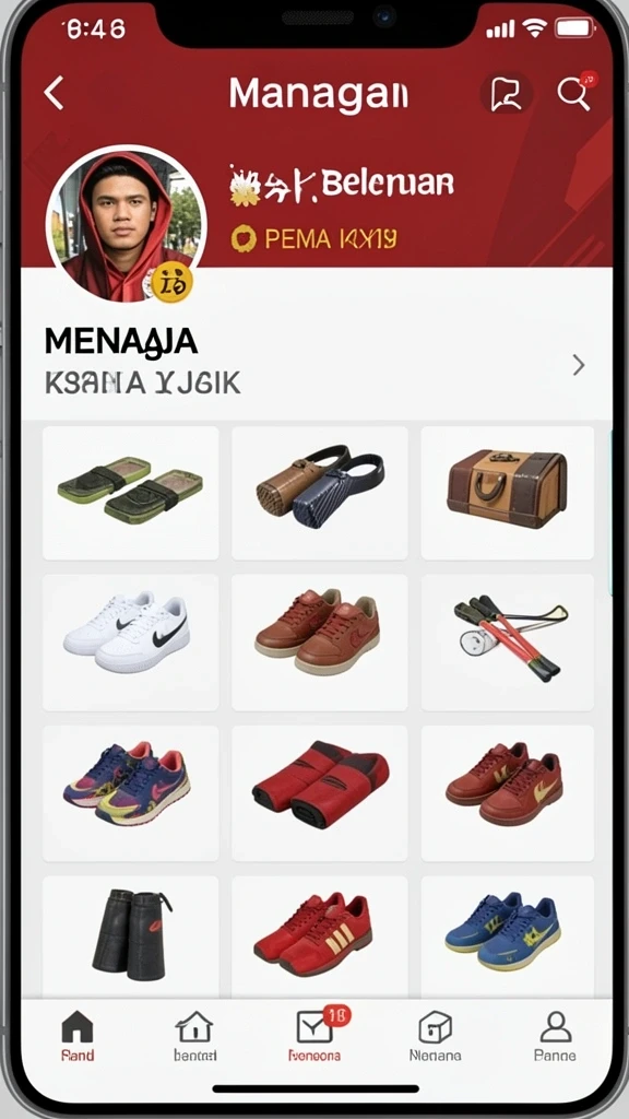 Tampilan awal LUCKYRP yang menawan dan menarik.