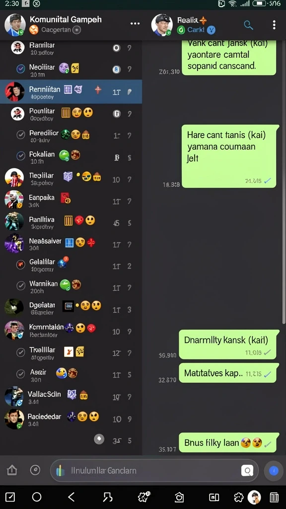 Karakter yang dapat dikustomisasi dengan berbagai tampilan.
