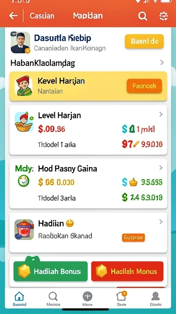 Tampilan antarmuka aplikasi OLLO4D yang menarik.