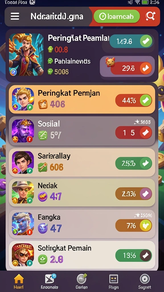 Screenshot menunjukkan tampilan awal aplikasi OLXSLOT.