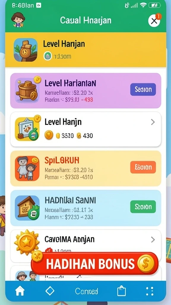 Karakter-karakter unik dengan desain yang menawan.