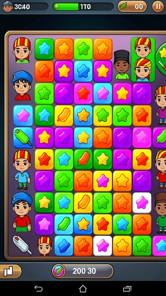 Gameplay yang variatif dengan banyak pilihan permainan.