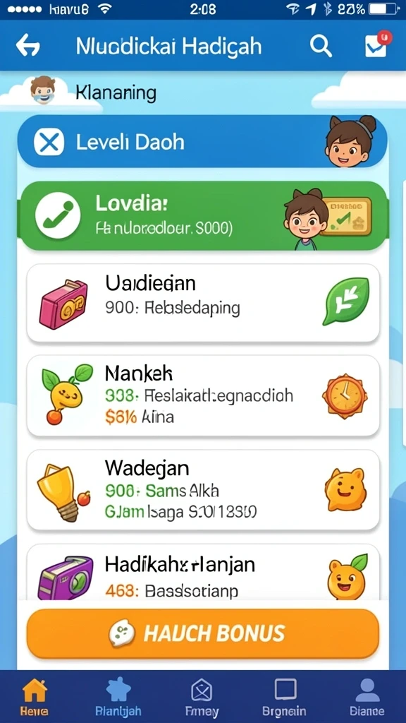 Tampilan awal yang menarik untuk memulai permainan.