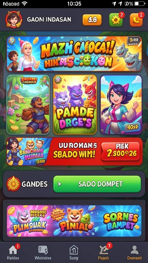 Screen gameplay menampilkan aksi seru dan tantangan.