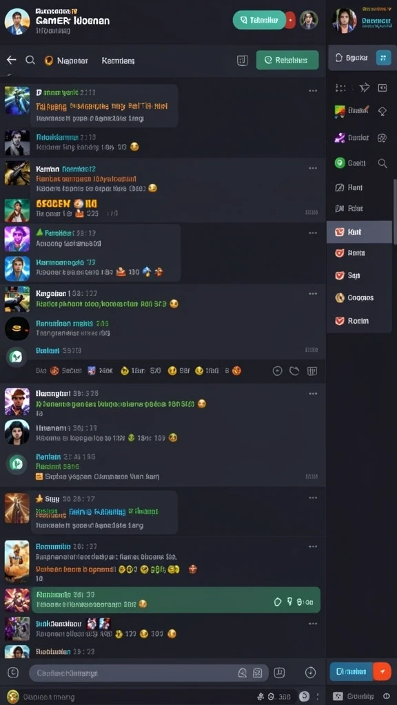 Screenshot menunjukkan karakter menarik dalam permainan.