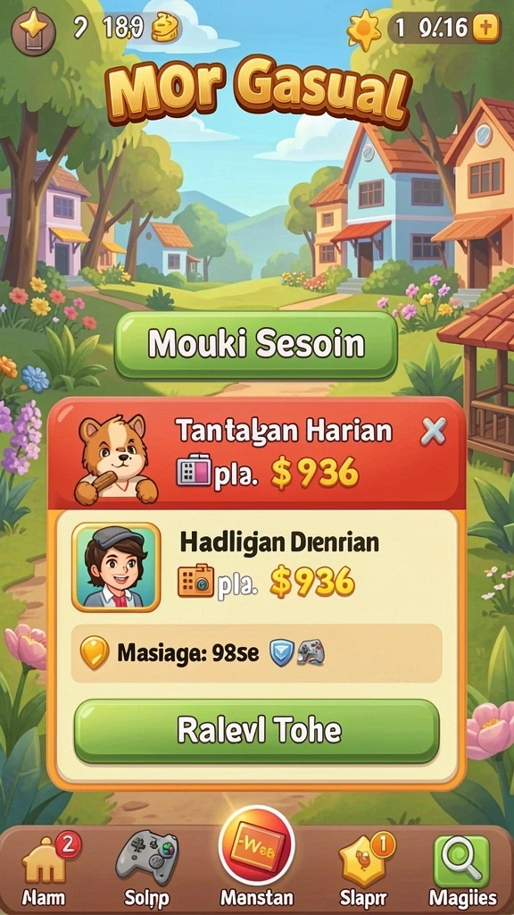Pengalaman bermain yang mendebarkan.